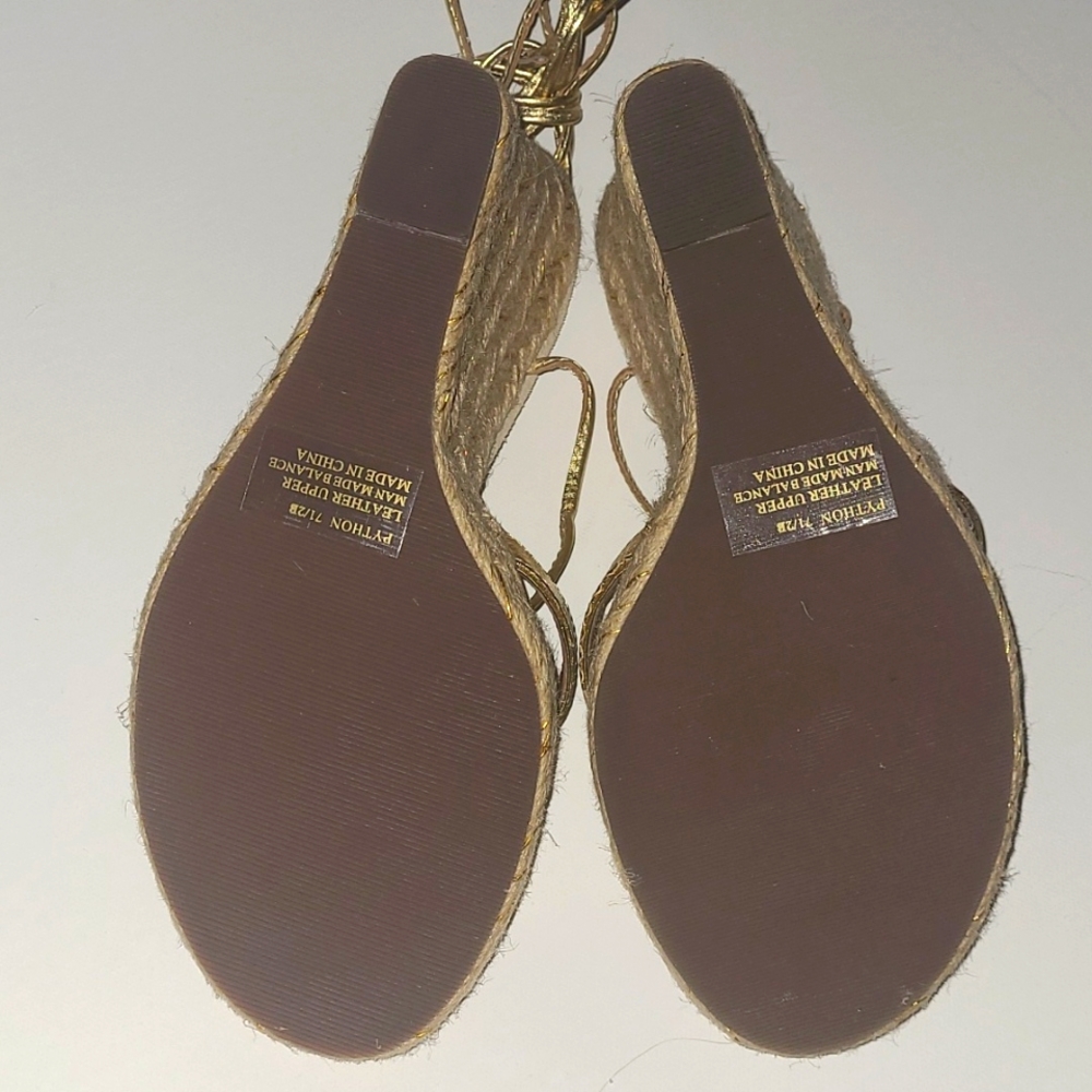 Steve Madden Python Gold Wedge - image 7